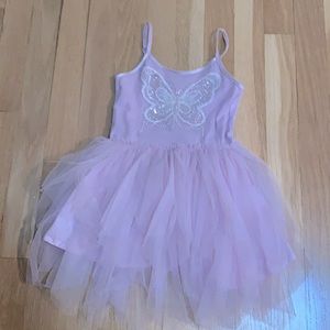 Toddler Girls Beaded Butterfly Tutu Dress
